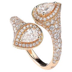 Diamonds and Pink Gold Ring
