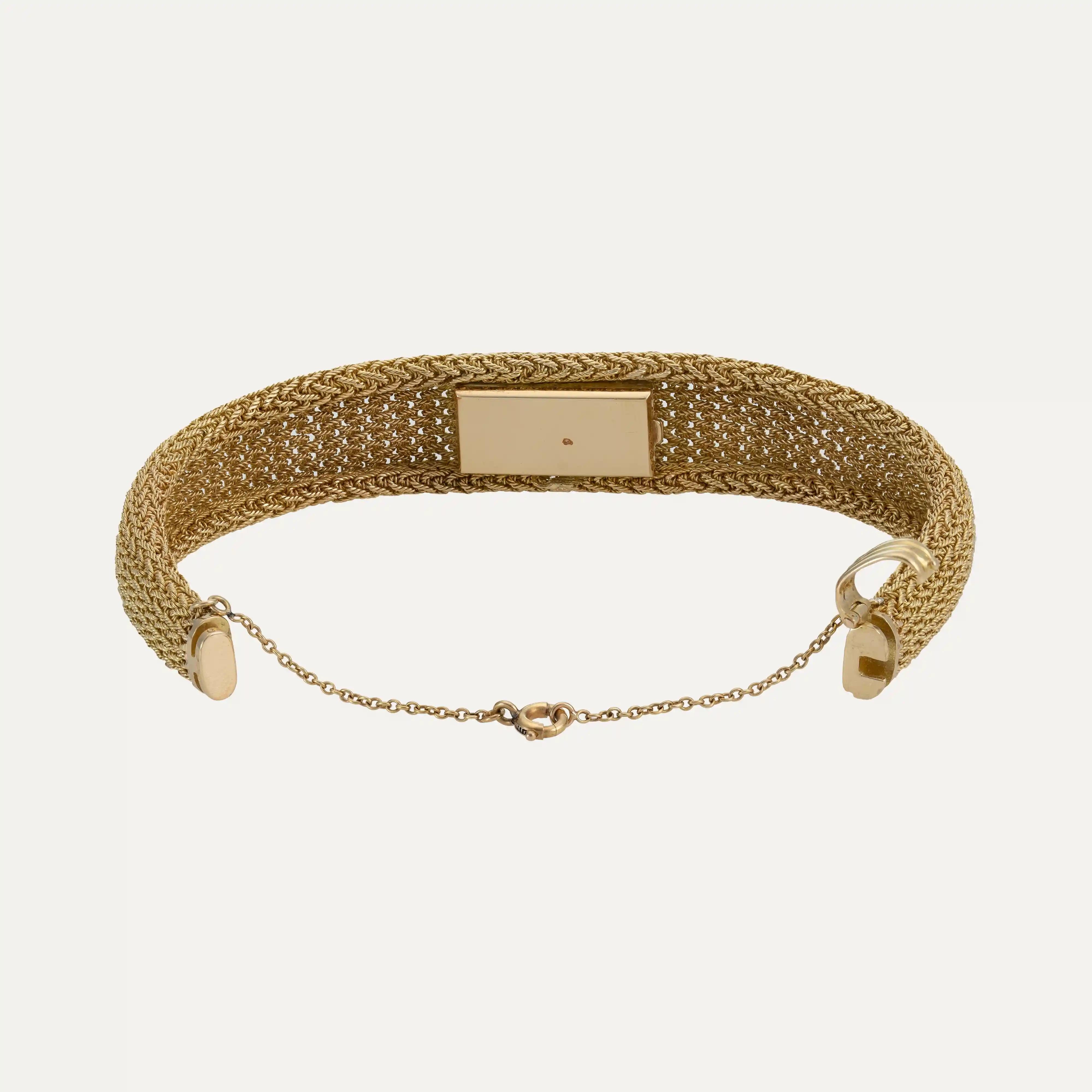 Contemporary Goldarmband mit Diamanten und Ceylon-Saphiren (Achteckschliff) im Angebot