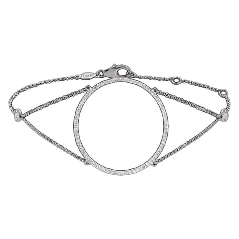 Circle of Life Bracelet Diamonds White Gold 18 Karat