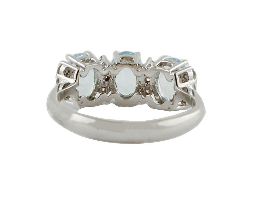 aquamarine and diamond engagement rings