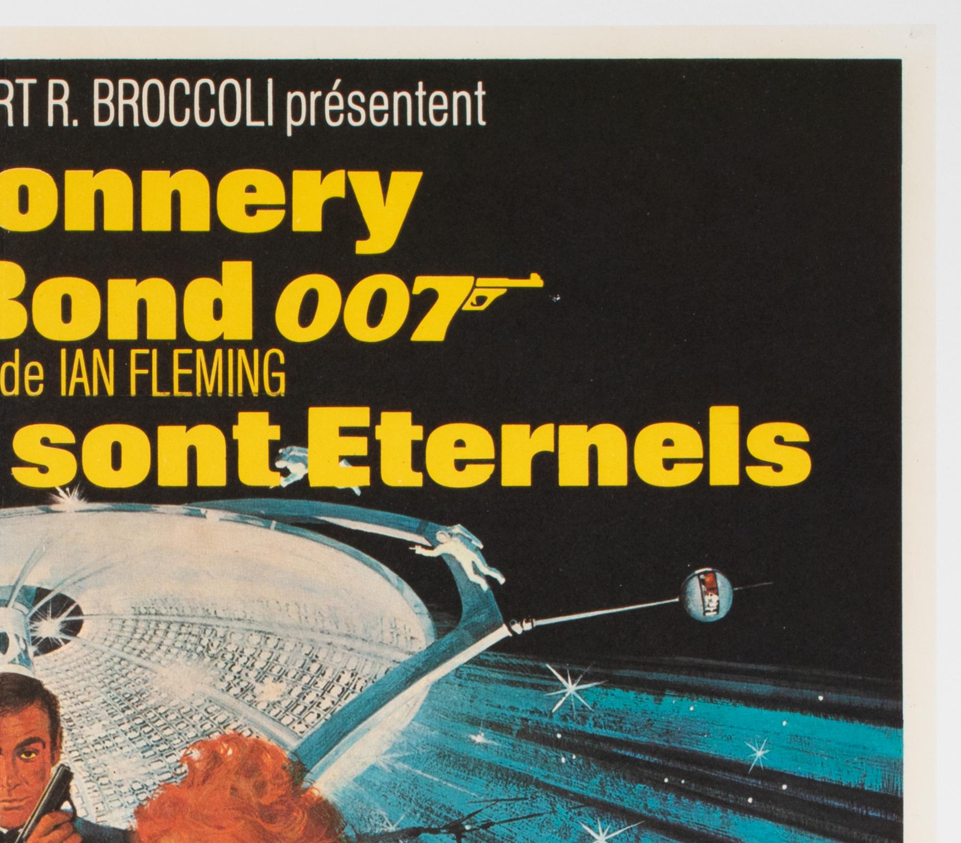 20th Century Diamonds Are Forever 1971 French Moyenne Film Poster, Robert McGinnis For Sale