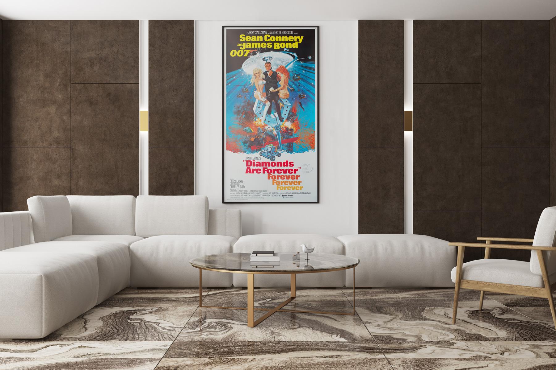 Wir lieben McGinnis' Kunstwerk auf diesem wunderbaren 3-Blatt-Filmplakat für James Bonds 