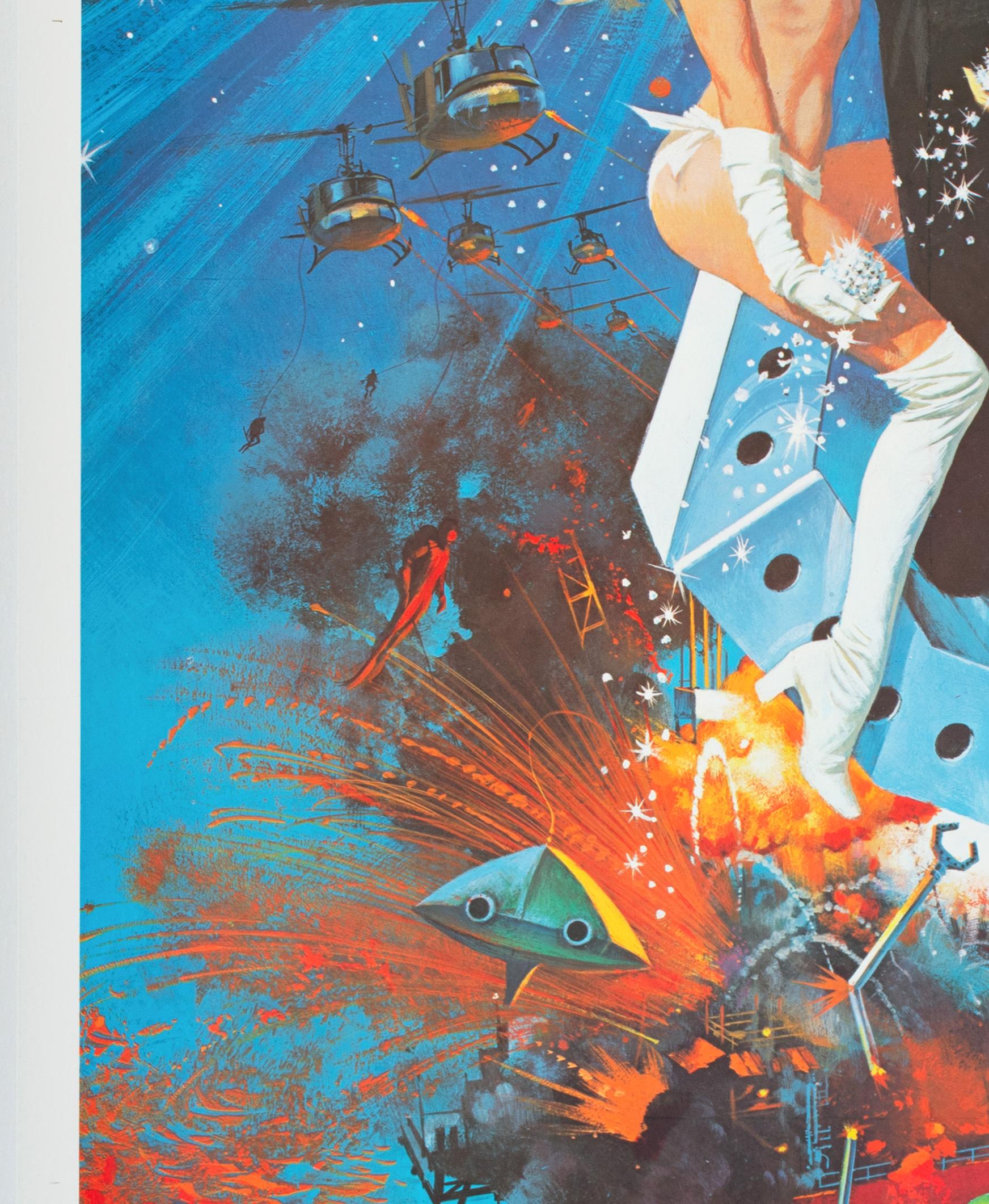 DIAMANTEN SIND EWIG  1971 US 3-Blatt-Filmplakat, Bond,  ROBERT MCGINNIS (20. Jahrhundert) im Angebot