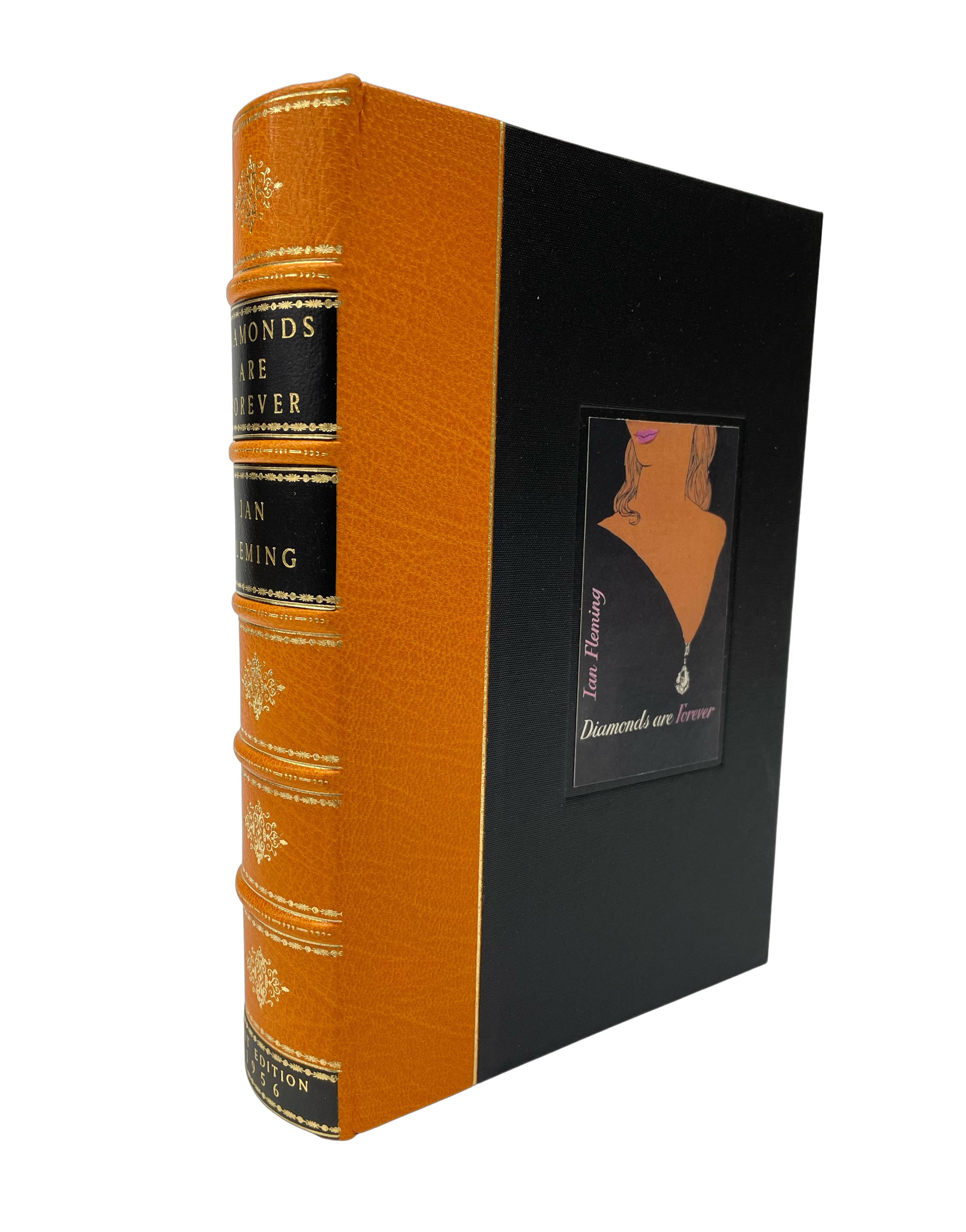 Fleming, Ian. Diamonds are Forever. London: Jonathan Cape, 1956. First edition, first printing. Octavo. Presented in the publisher's original boards and dust jacket. With a new archival quarter leather and cloth clamshell case.

This is the first