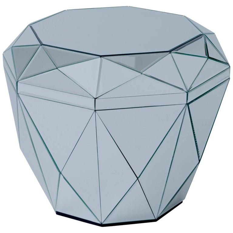 Diamonds Are Forever, Contemporary Crystal Side Table For Sale at 1stdibs