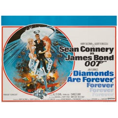Diamonds Are Forever Original UK Film Poster, 1971, Robert McGinnis