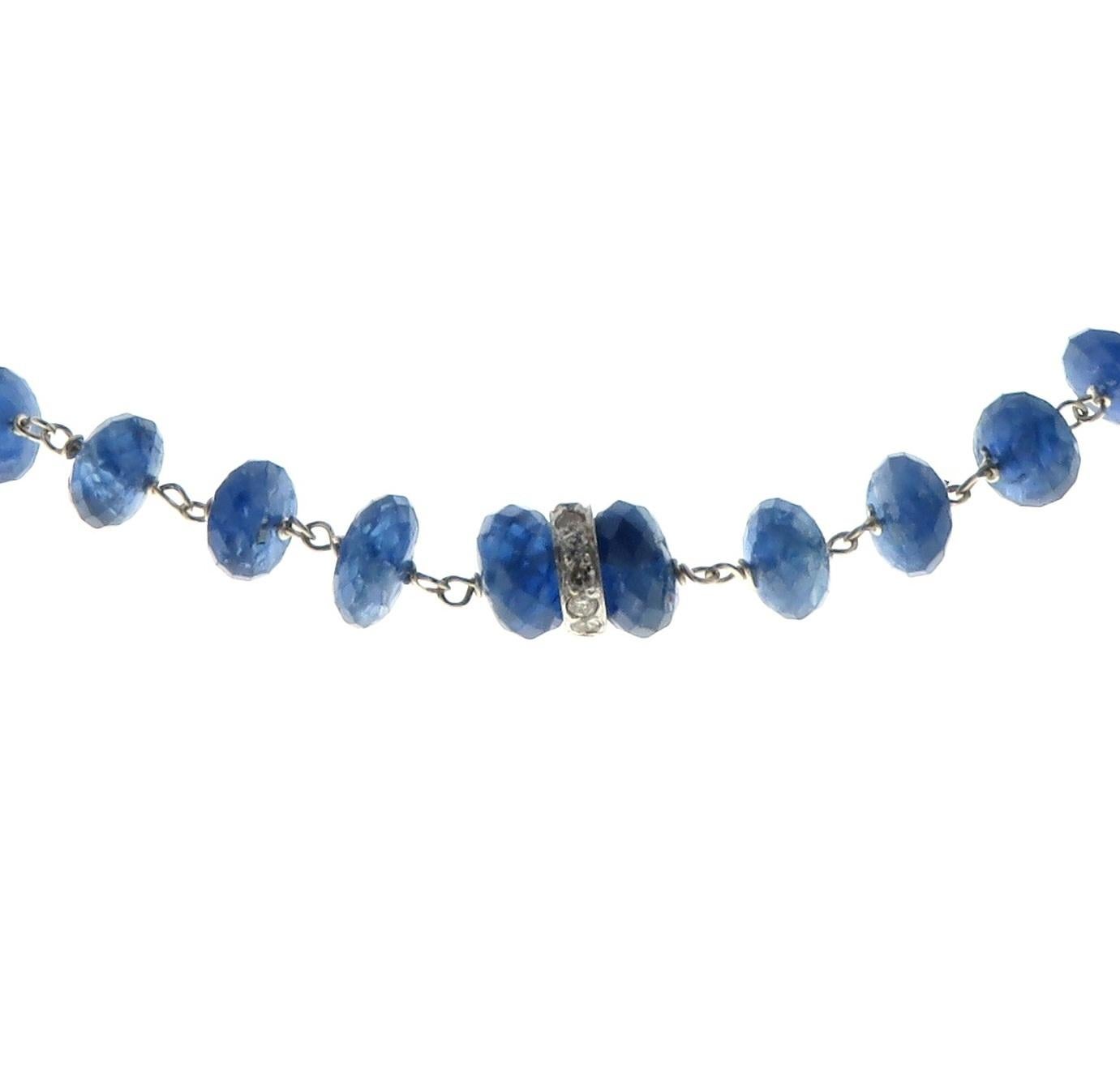 blue sapphire choker necklace