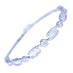 Diamonds Bracelet 2.5 Carat White Gold, 2000