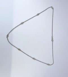 Diamonds by the Yard 7 Stones Necklace Diamond Pendant Necklace 14kt 0.74ct