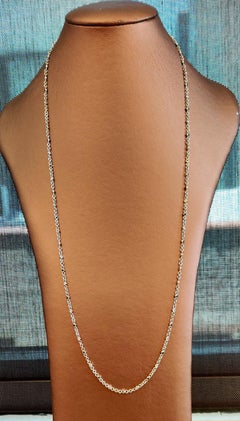 Collana Art Déco con diamanti da 4,47 carati in oro bianco 18 carati