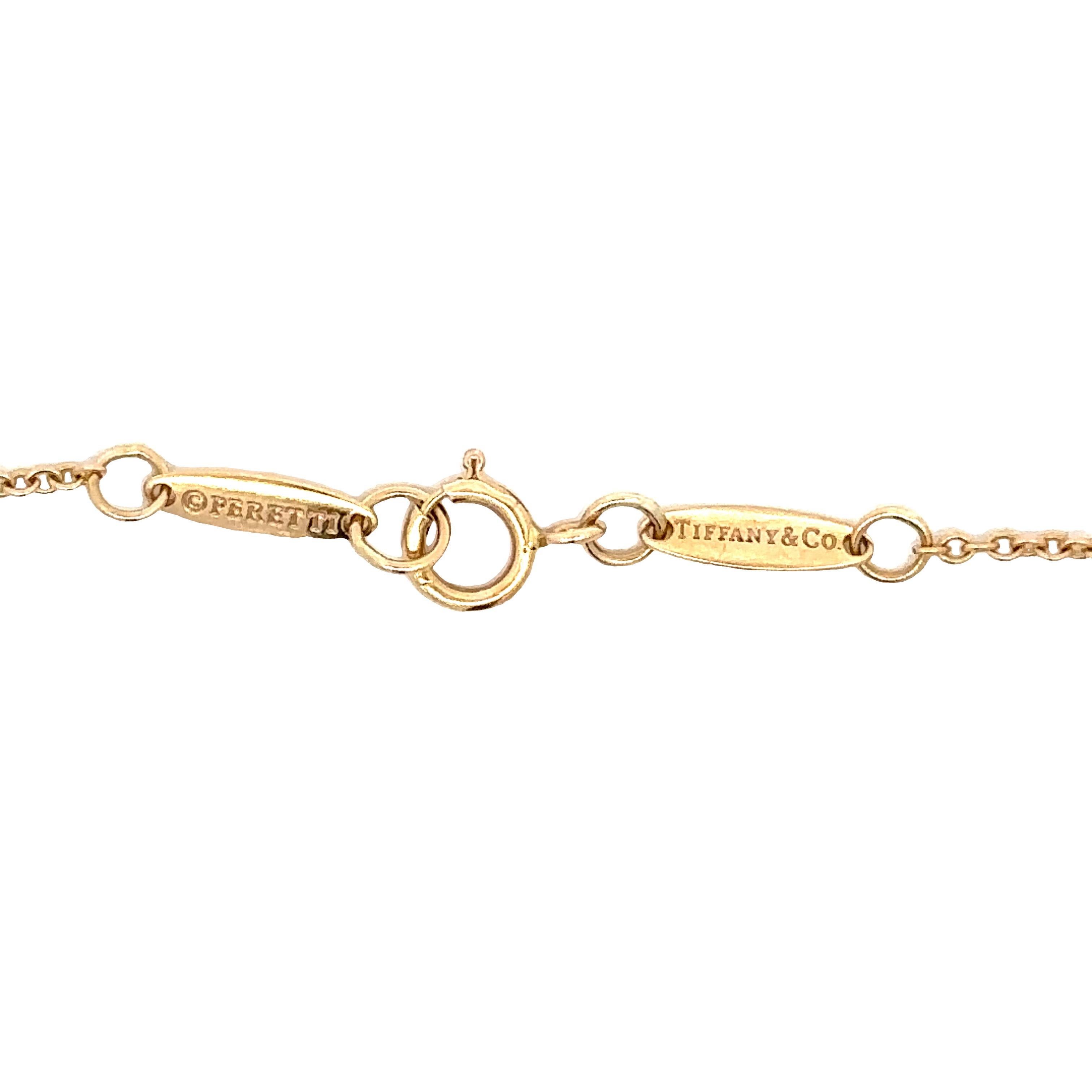 Brilliant Cut Diamonds by the Yard Diamond Bracelet in Rose Gold by Elsa Peretti T & Co For Sale