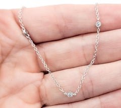 Collier de diamants en or blanc 14k Diamonds-by-the-Yard