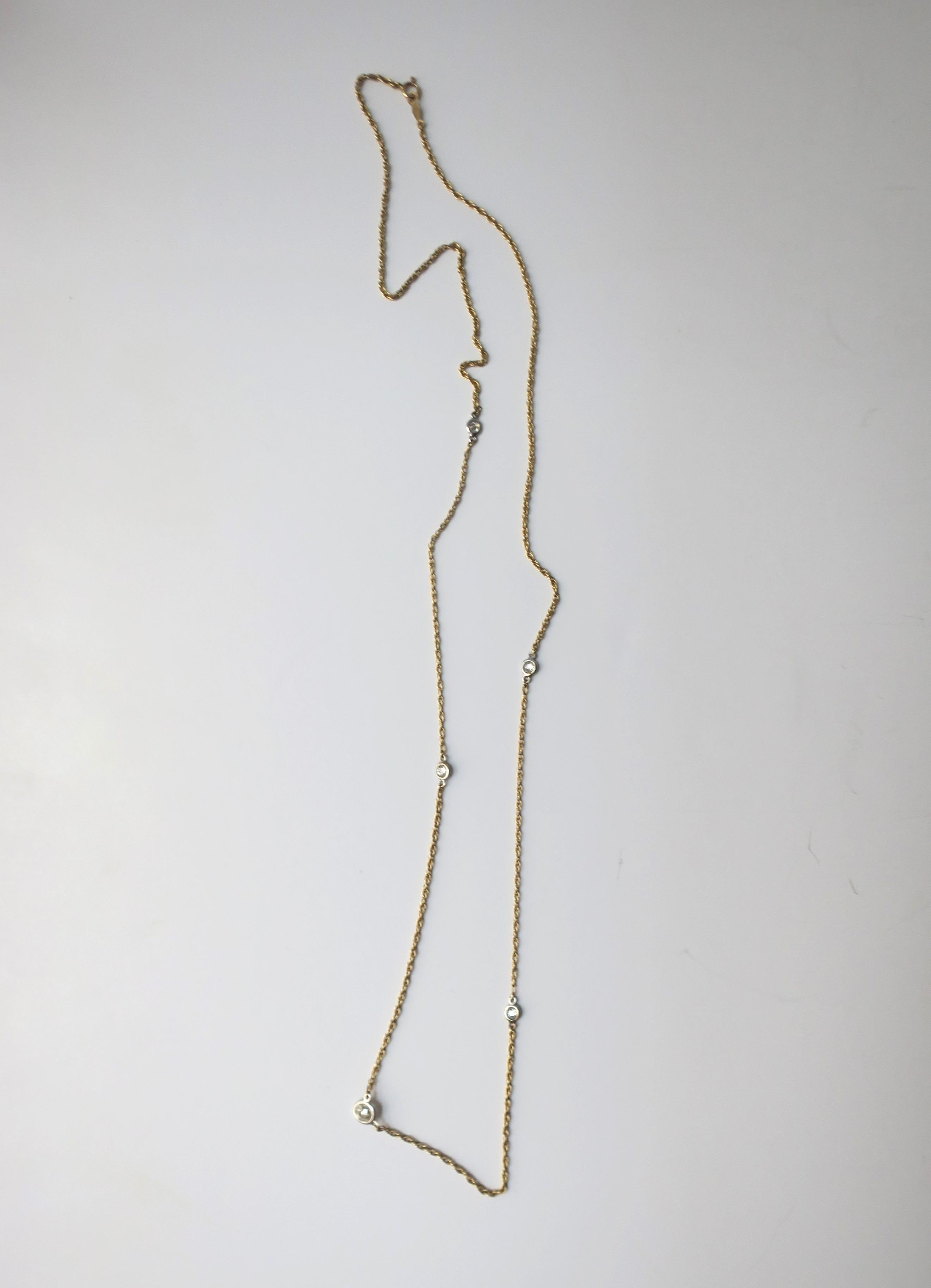 Collar de oro Diamantes por metros en venta 1