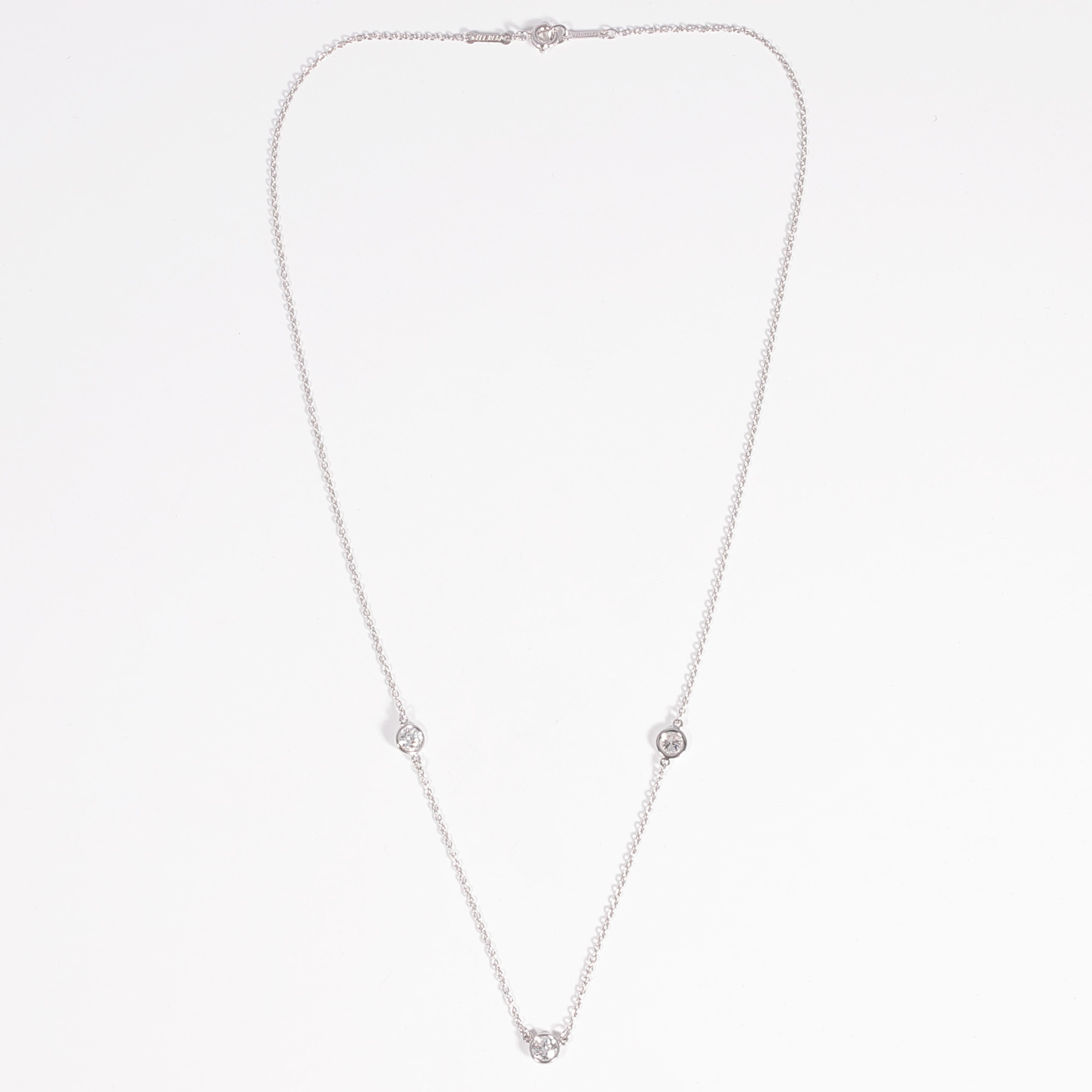 Round Cut Diamonds by the Yard Necklace by Elsa Peretti for Tiffany & Co.