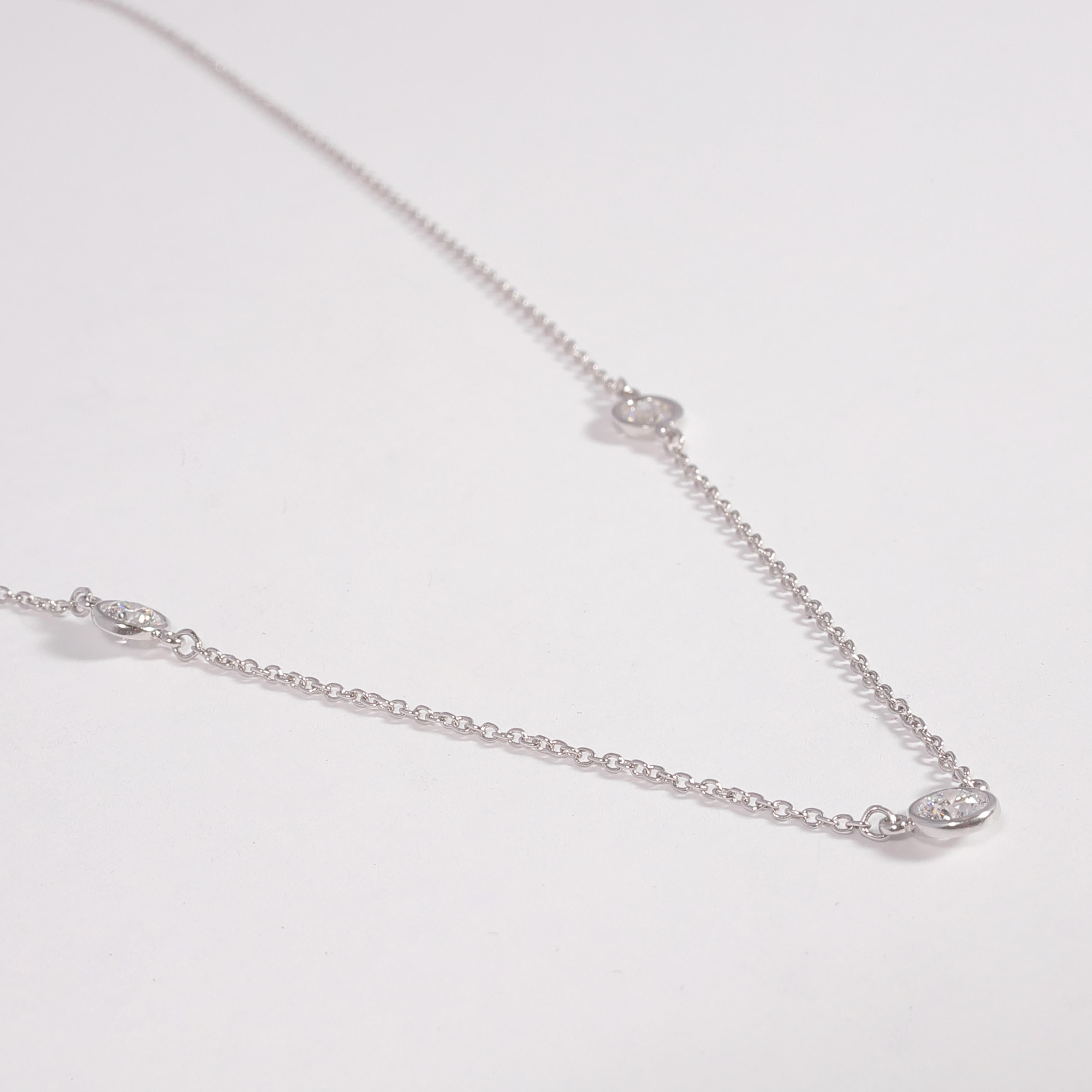 Women's or Men's Diamonds by the Yard Necklace by Elsa Peretti for Tiffany & Co.