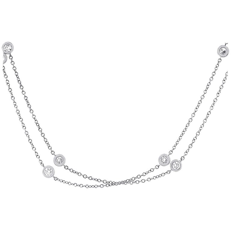 Diamonds by the Garden Necklace For Sale at 1stDibs