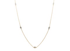 Diamonds By the Yard Necklace Mined Diamonds .35ct 14K Yellow Gold