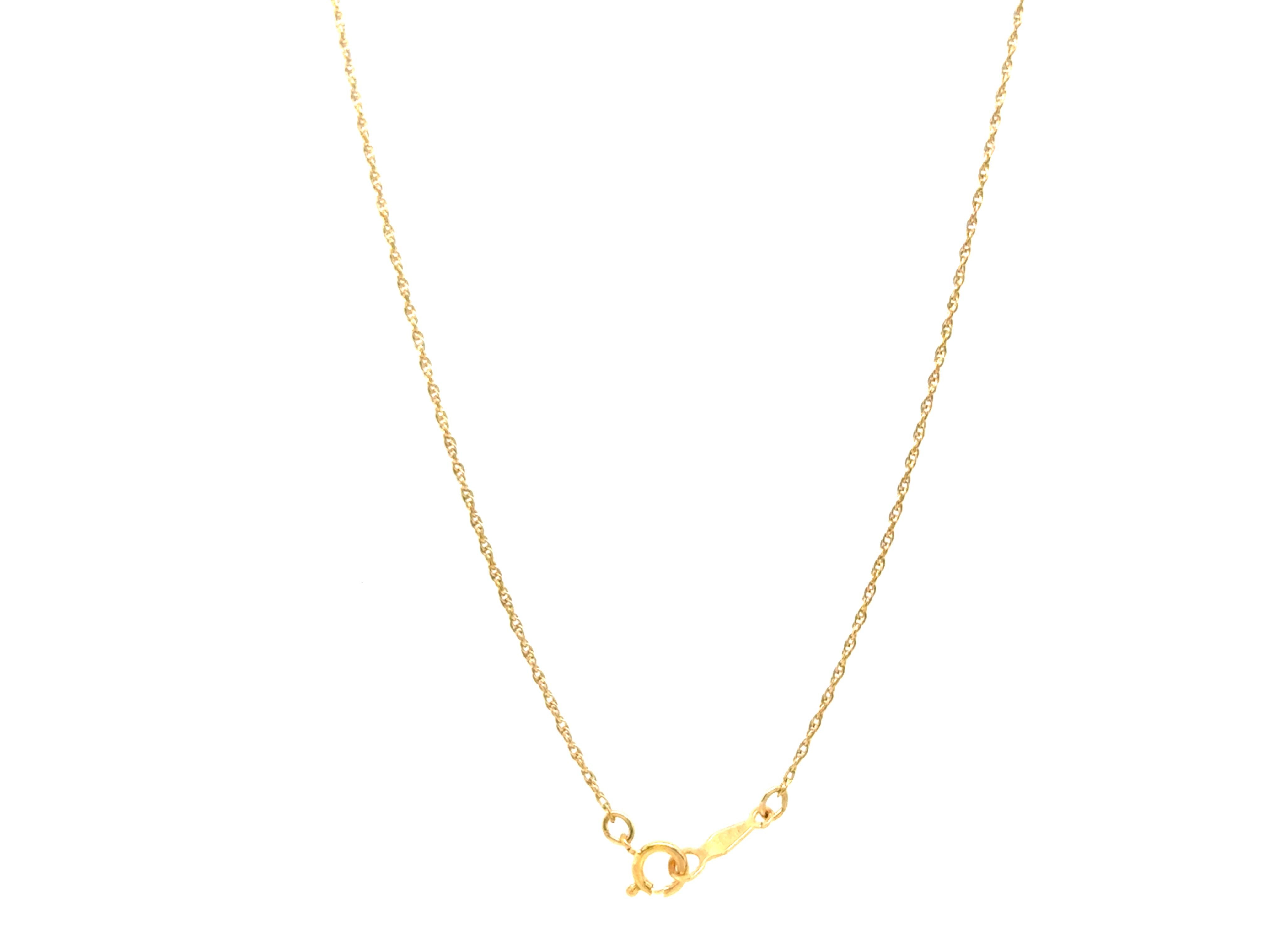 Collana Diamonds Mine Diamonds .35ct Oro giallo 14K In condizioni ottime in vendita a Dearborn, MI