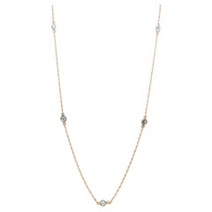 Diamanten By the Yard Halskette Mined Diamanten .35ct 14K Gelbgold
