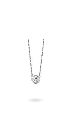 Diamonds by the Yard Single Diamond Pendant in White  Gold 0.19 Ct Diamond