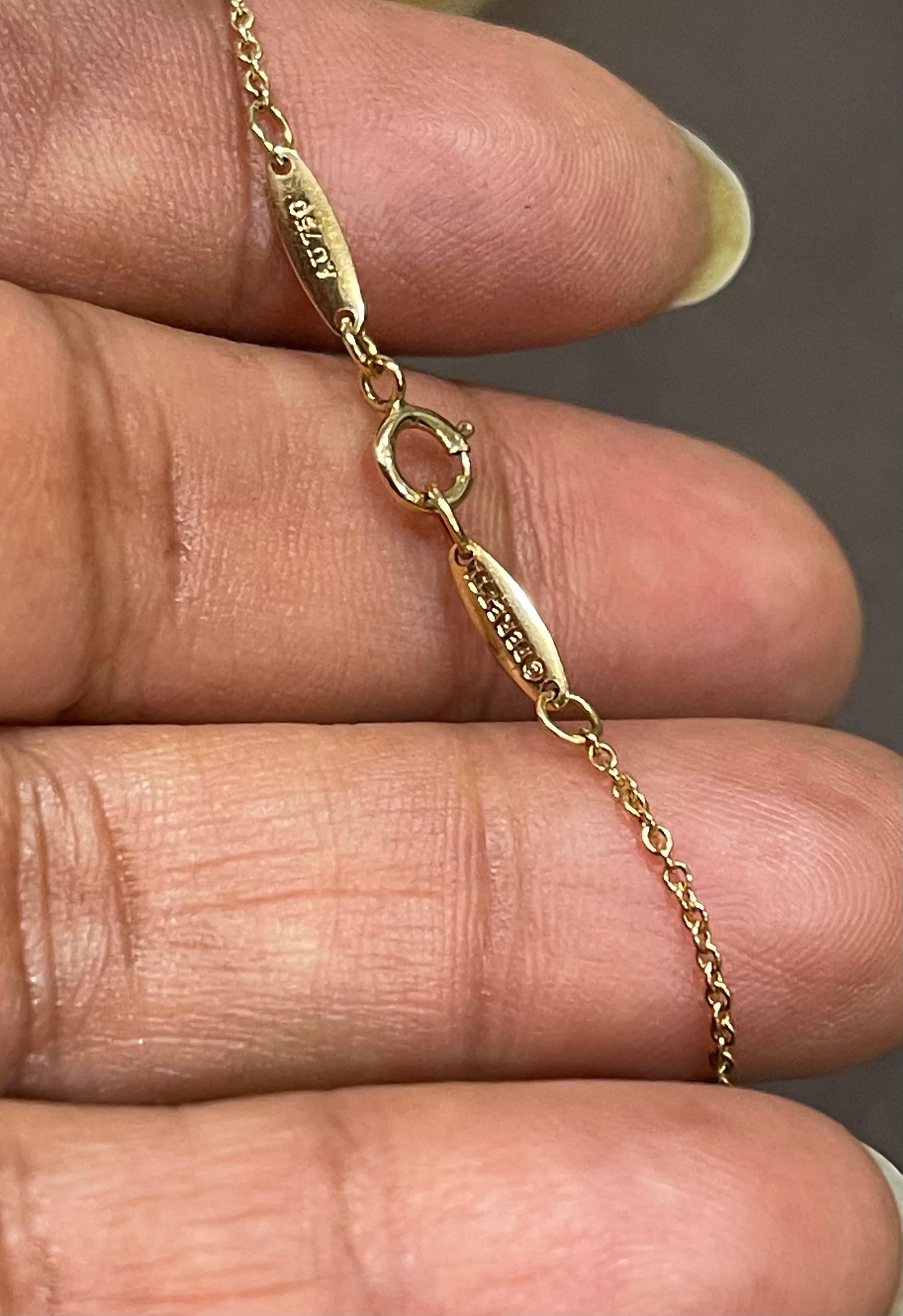 Diamonds by the Yard - Ciondolo con diamante singolo in oro giallo di Elsa Peretti T&Co. in vendita 5