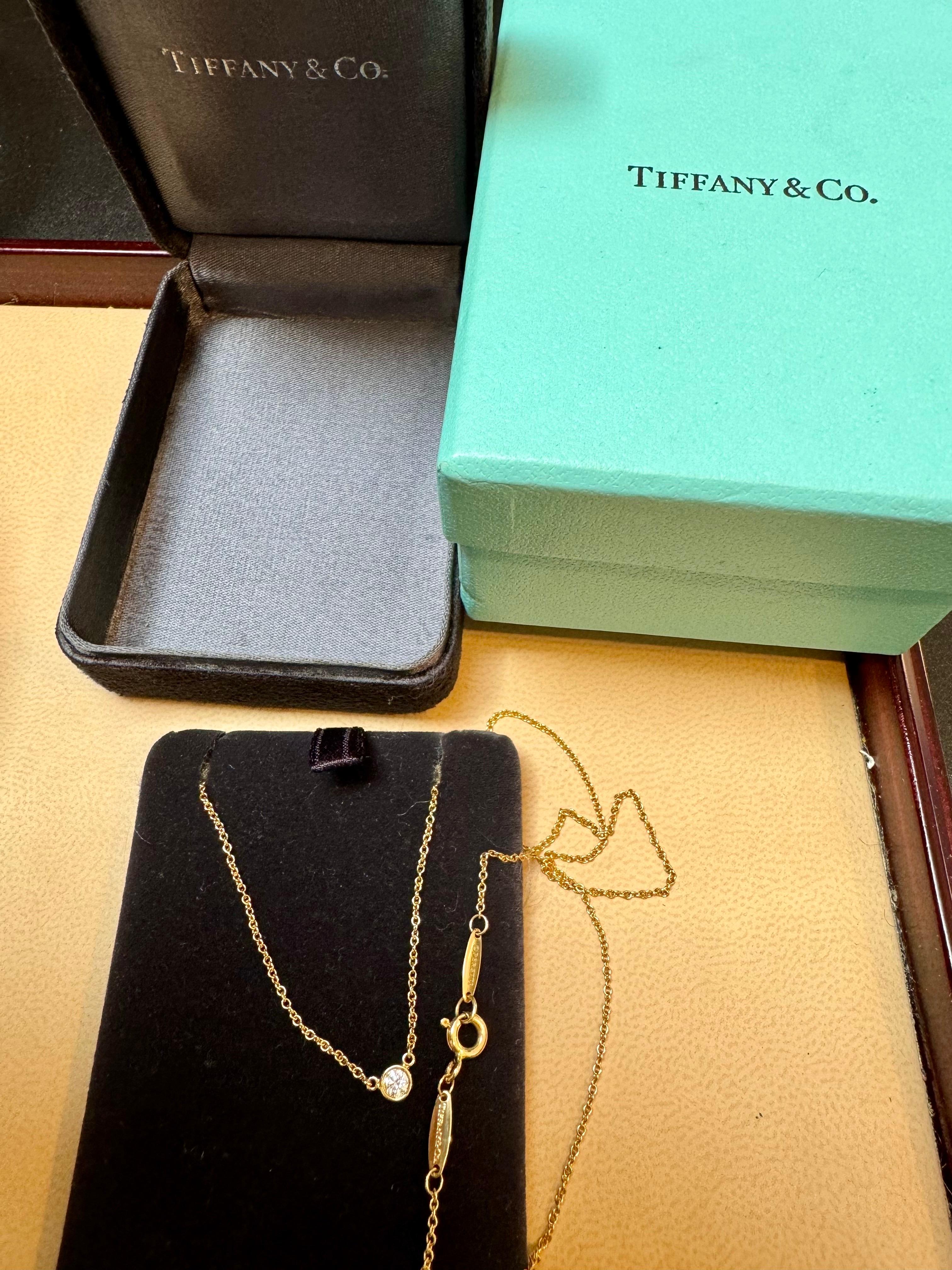 Diamonds by the Yard - Ciondolo con diamante singolo in oro giallo di Elsa Peretti T&Co. in vendita 10