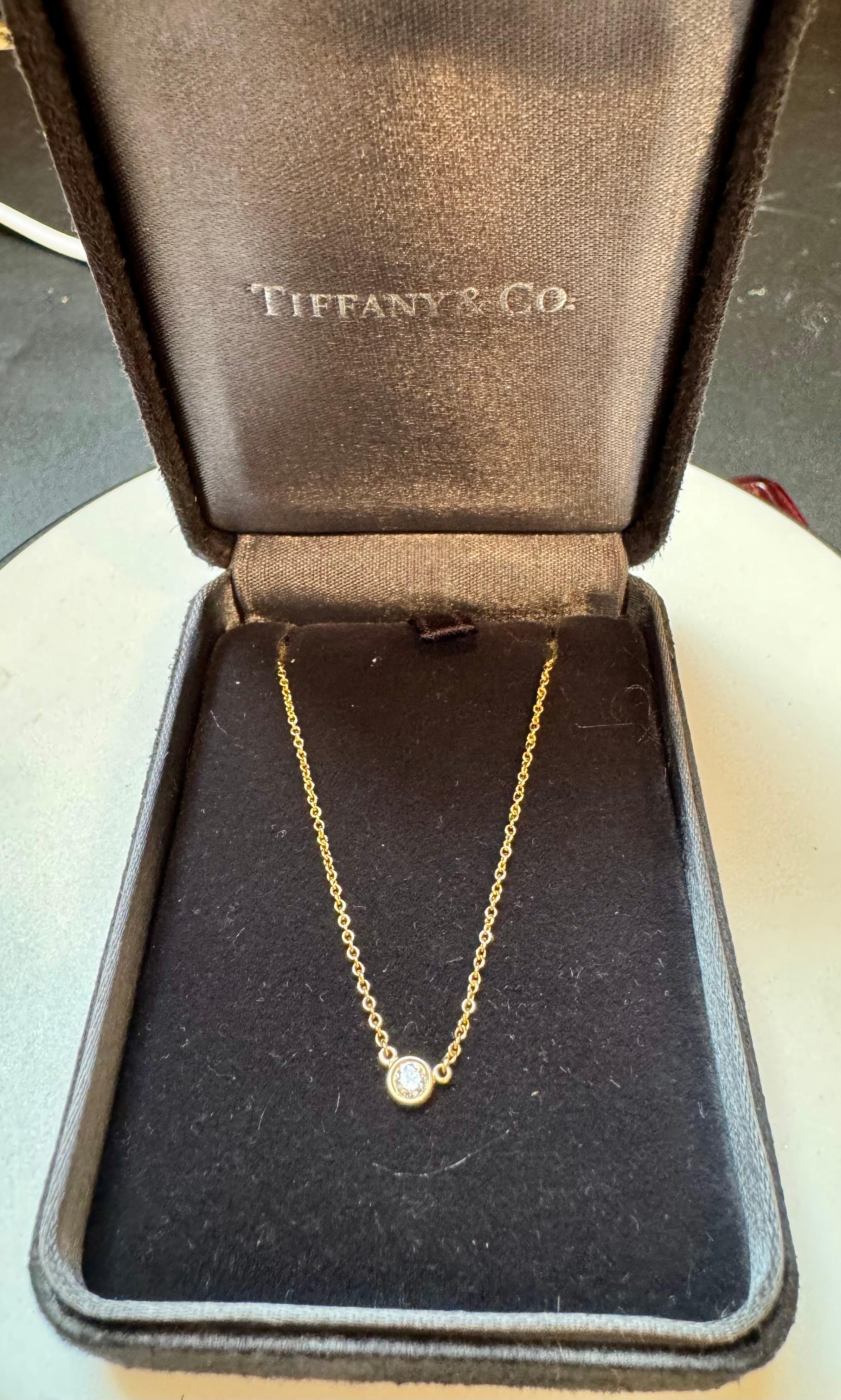 Diamonds by the Yard - Ciondolo con diamante singolo in oro giallo di Elsa Peretti T&Co. in vendita 11