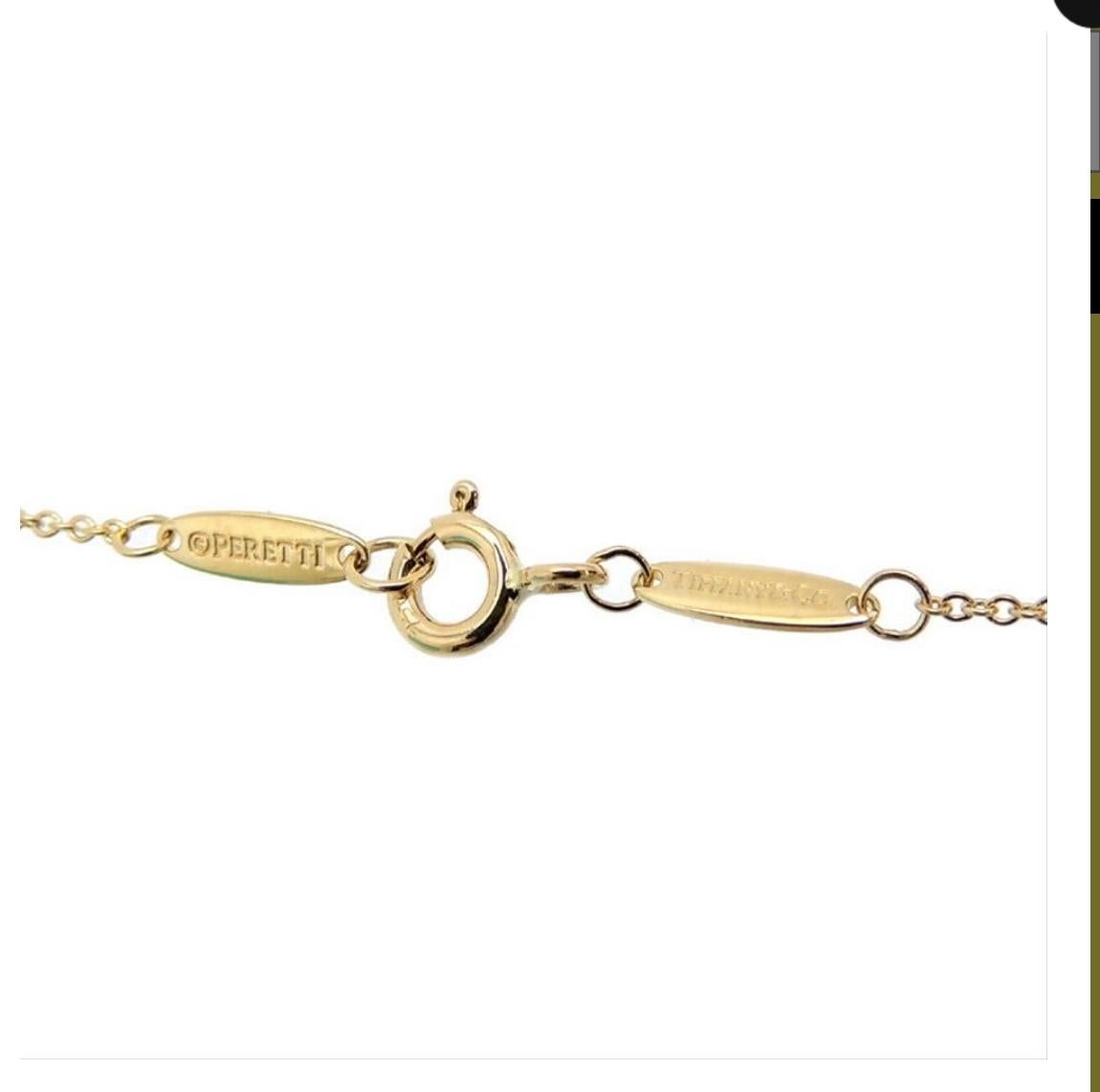 Donna Diamonds by the Yard - Ciondolo con diamante singolo in oro giallo di Elsa Peretti T&Co. in vendita
