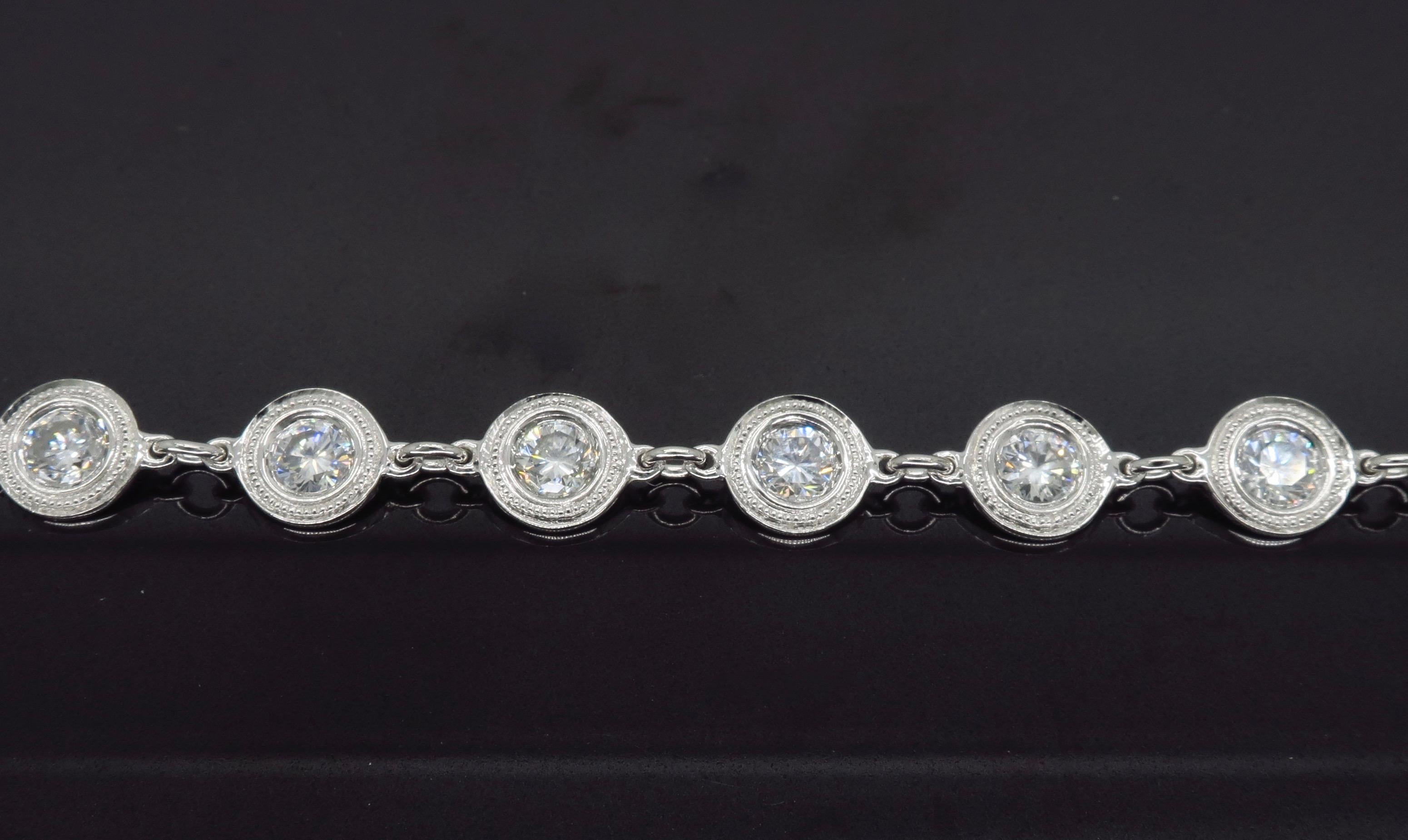 Diamonds by the Yard Style Bracelet In New Condition In Webster, NY