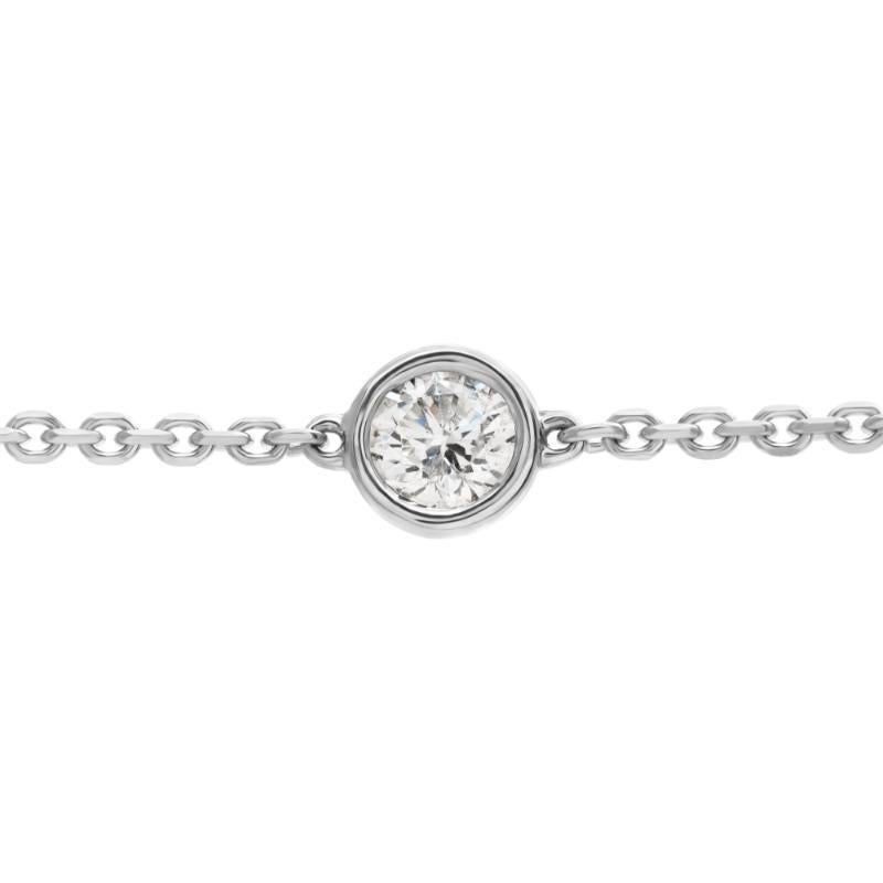 Women's Diamonds by the Yard White Gold Necklace For Sale