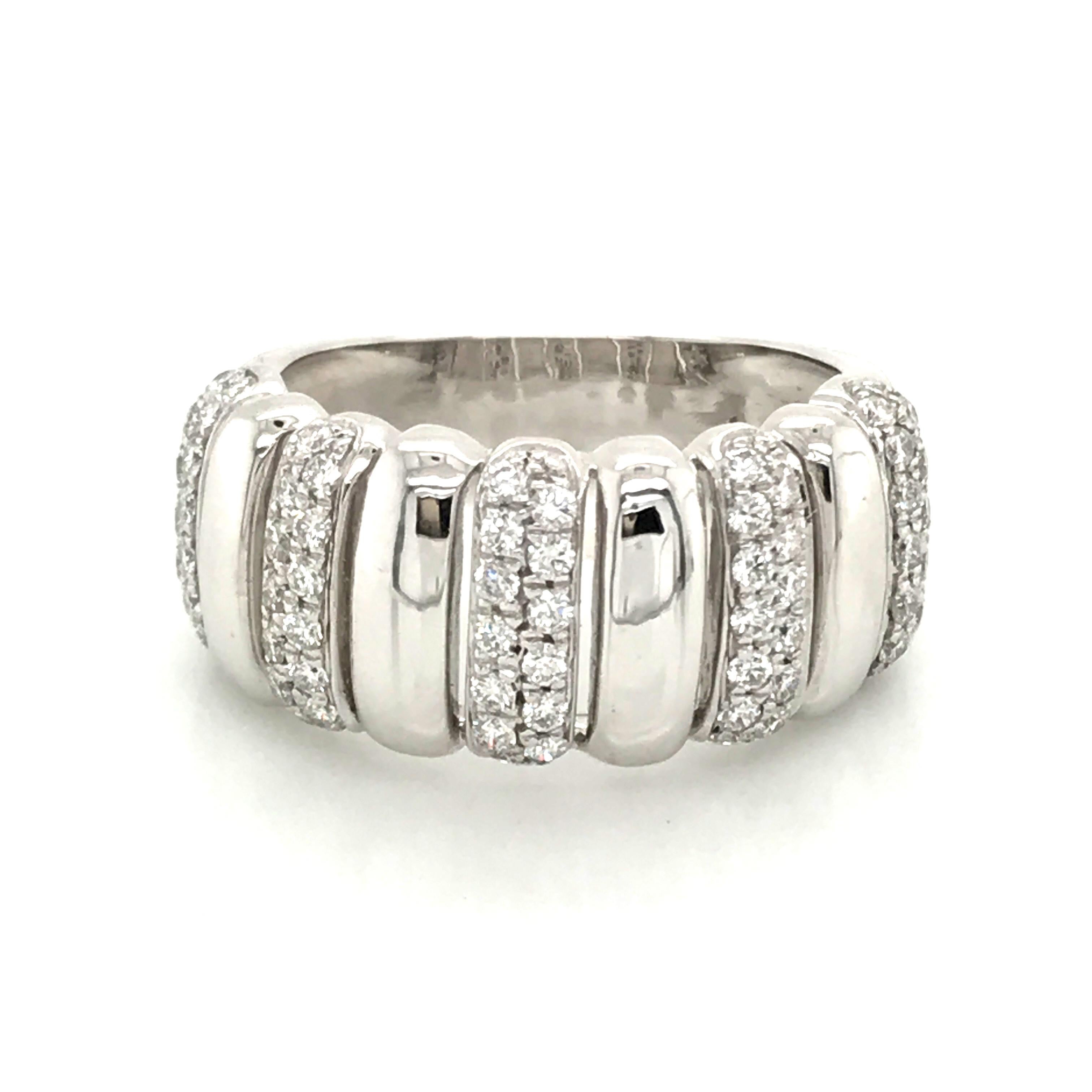 Engagement Ring Diamonds Color H White Gold  For Sale 6