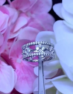 Diamonds Flower Fashion 18K Gold Ring