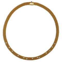 Contemporary Diamonds Gold Kropfband