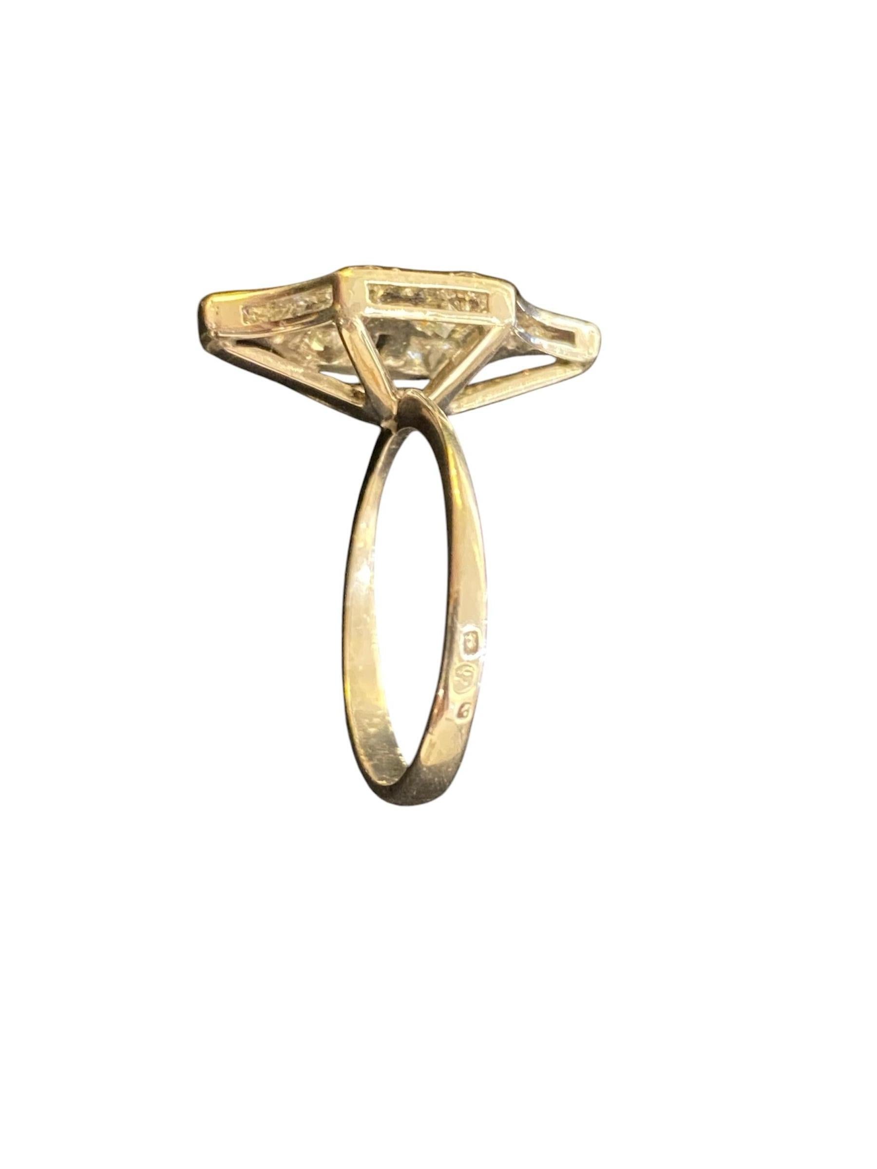Women's or Men's Diamonds Gold Ring For Sale
