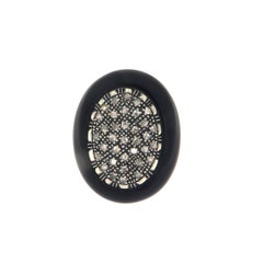 Diamonds Onyx 14 Karat Yellow Gold Cocktail Ring