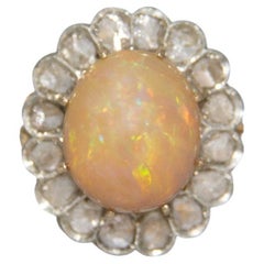 Diamonds Opal 18 Karat Yellow Gold Cocktail Ring