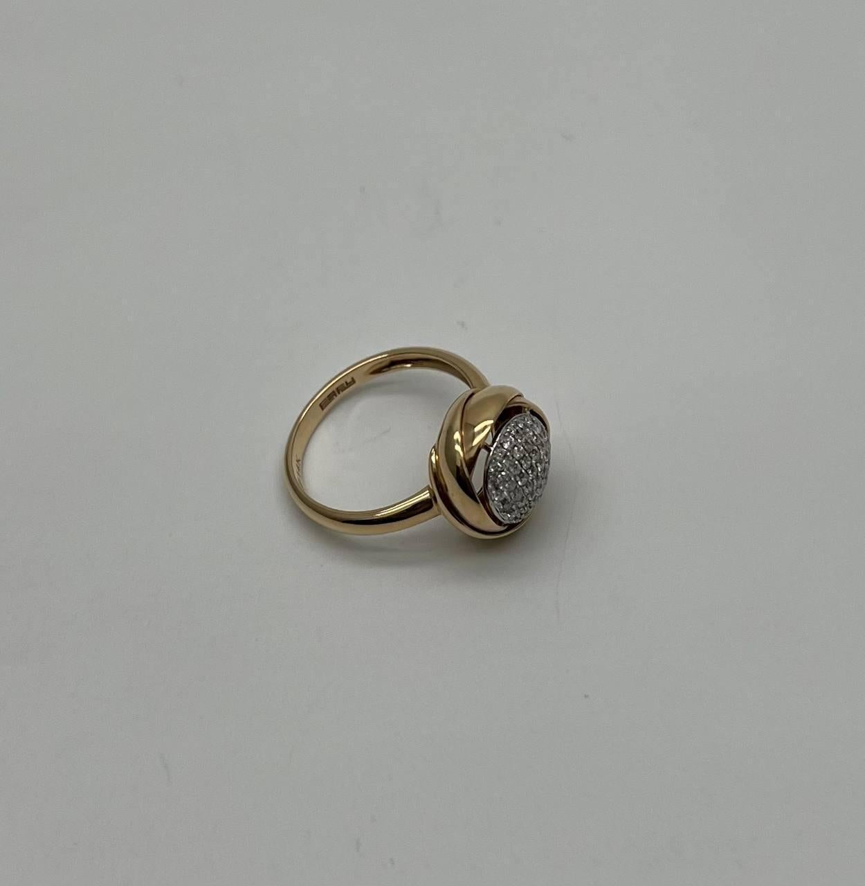 Elegant and Timeless.
Set with Pave Diamonds
Accented by Intertwined Gold Bands.
14K Yellow Gold
0.30 CTW Diamonds