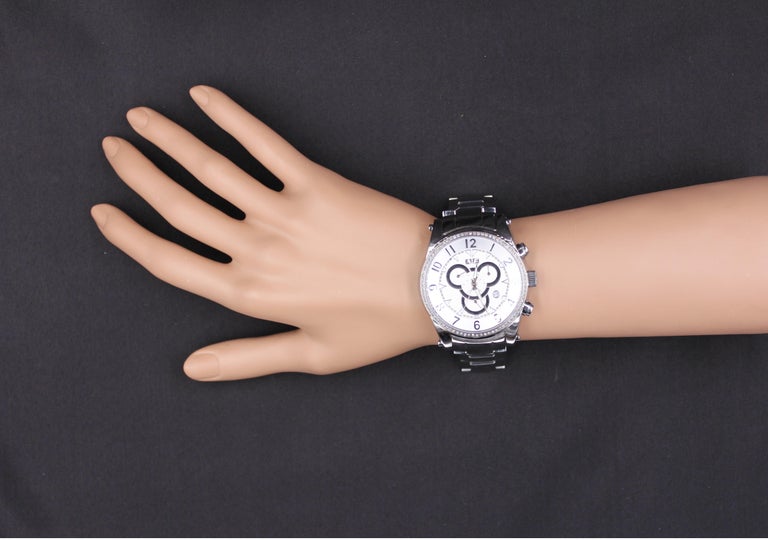 Chrono Diamond 0.64 Tcw. Dial Unisex Watch Diamonds Pave Dial Luxury Swiss Quartz Exotic Watch 0.64 Tcw  main image 2