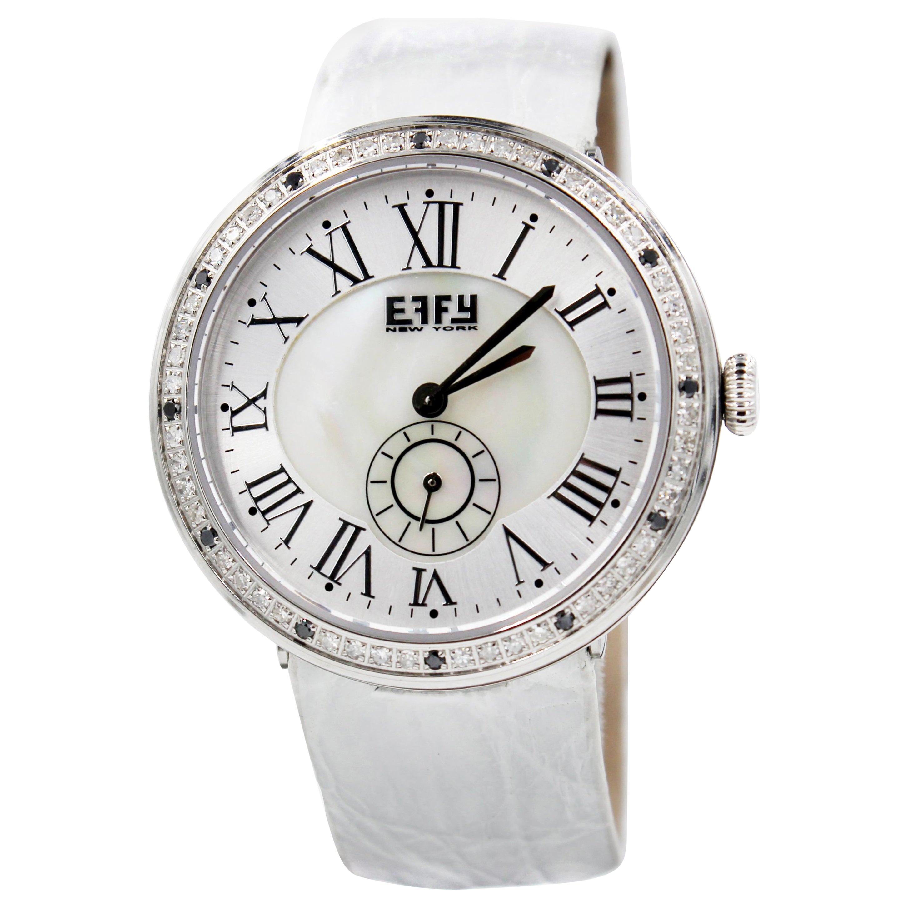 Orologio esotico di lusso al quarzo svizzero con quadrante tempestato di diamanti 0.64 Tcw in vendita