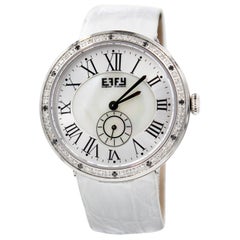 Diamonds Pave Dial Luxury Swiss Quartz Exotic Watch 0.64 Tcw