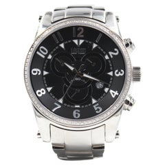 Used Diamonds Pave Dial Luxury Swiss Quartz Exotic Watch 0.64 Tcw