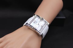 Exotische Schweizer Quarz-Uhr mit Diamanten und Pavé-Zifferblatt 0,77 Tcw