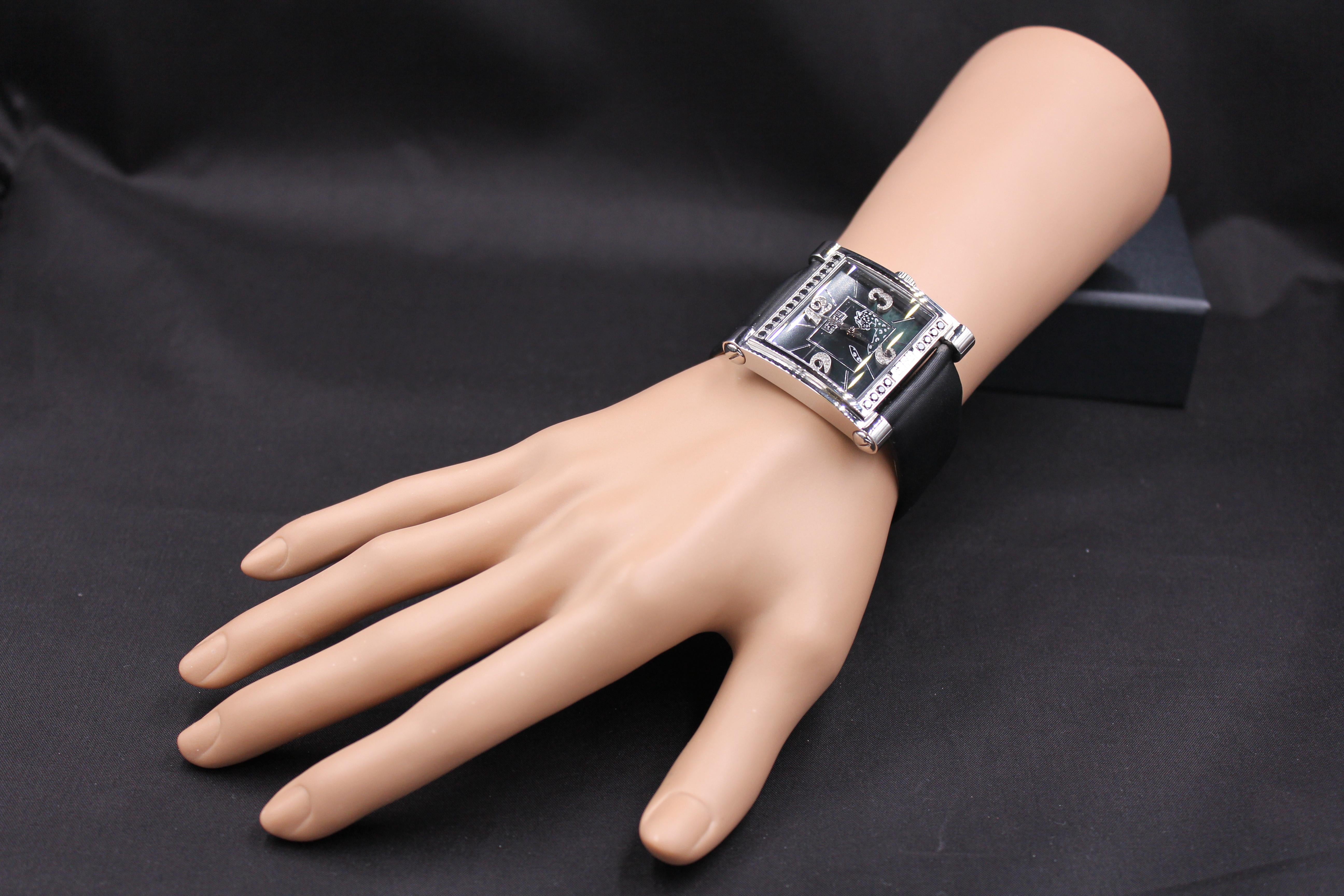 Women's Diamonds Pave Dial Luxury Swiss Quartz Exotic Watch 0.77 Tcw For Sale