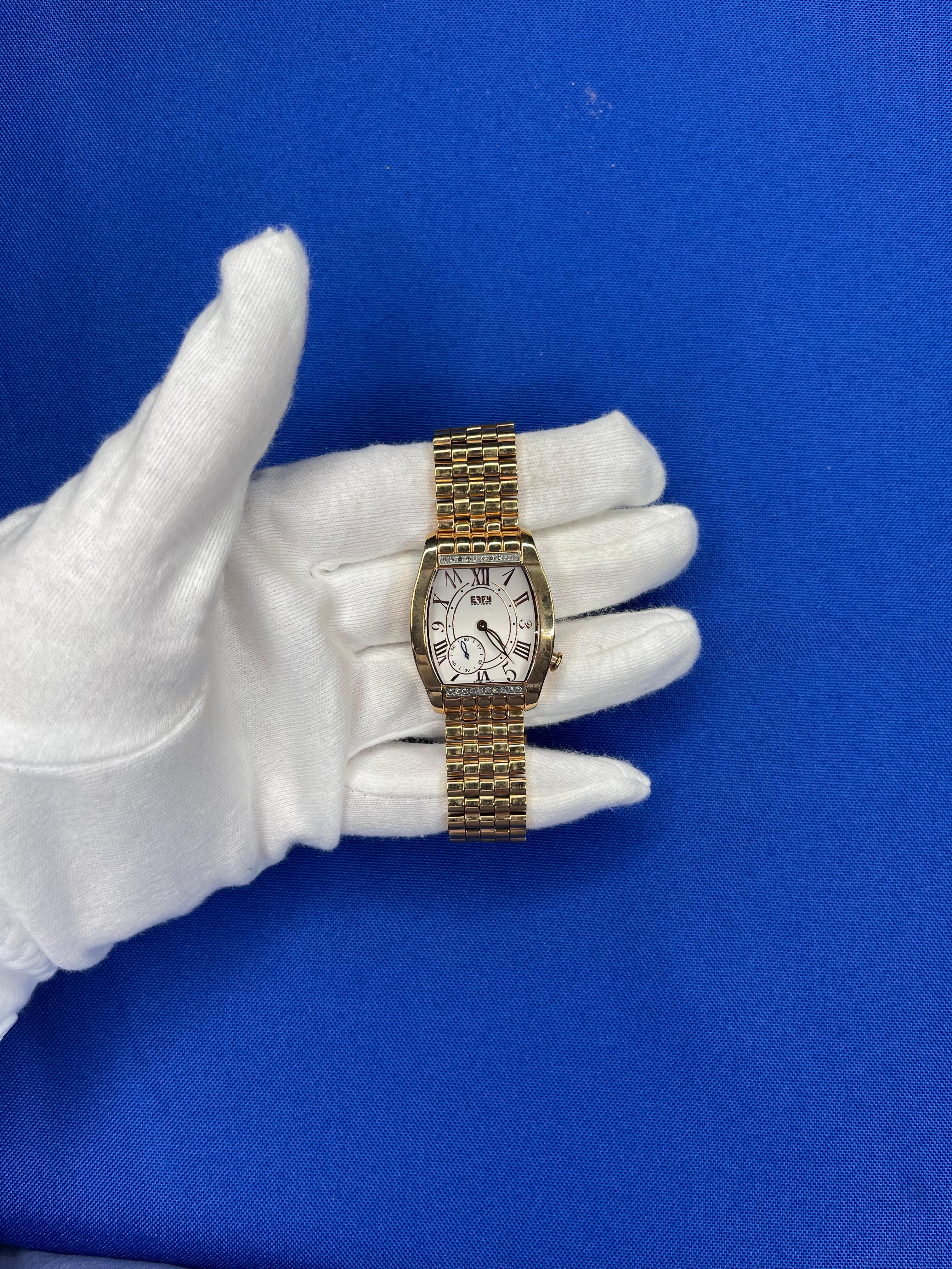milan genuine diamond quartz watch