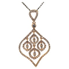 Diamonds Pendant in 18 Karat Rose Gold
