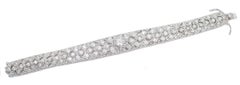 Diamonds, Rose Gold and Silver Bracelet.