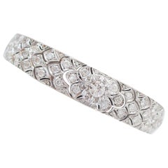 Diamonds, Rose Gold and Silver Bracelet.