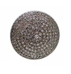 Diamonds, Rose Gold and Silver Earrings.