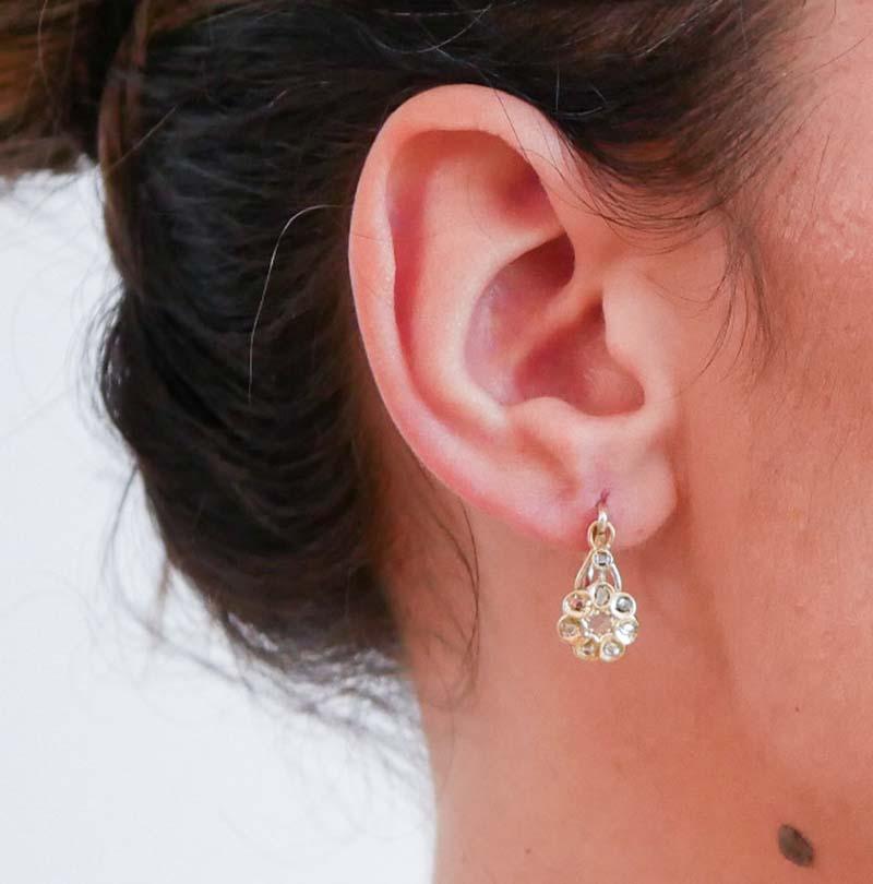 Diamanti, Orecchini in oro rosa in vendita 1
