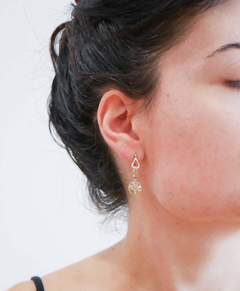 Diamanti, Orecchini in oro rosa in vendita 2